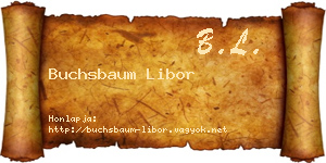 Buchsbaum Libor névjegykártya